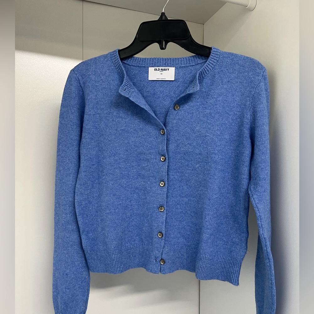 Old Navy Women's Classic Blue Cardigan